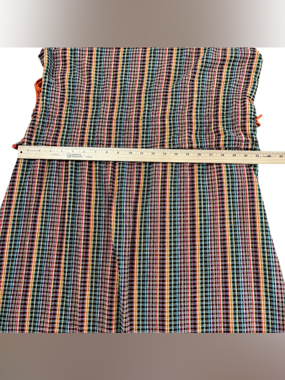 Zara Multicolored Plaid Tassel Maxi Dress Size Small - Picture 4 of 14